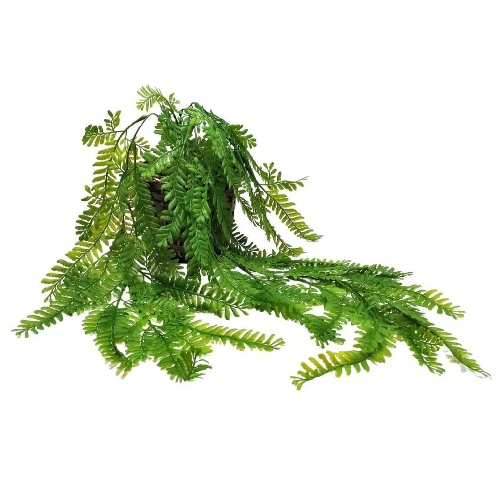 Vaso Samambaia Artificial Planta Pendente Decoração Jardim
