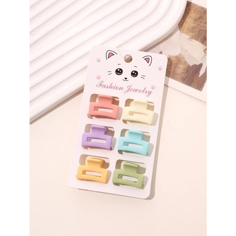 6 Peças de Mini Presilha Color Mate em Oferta na Shopee