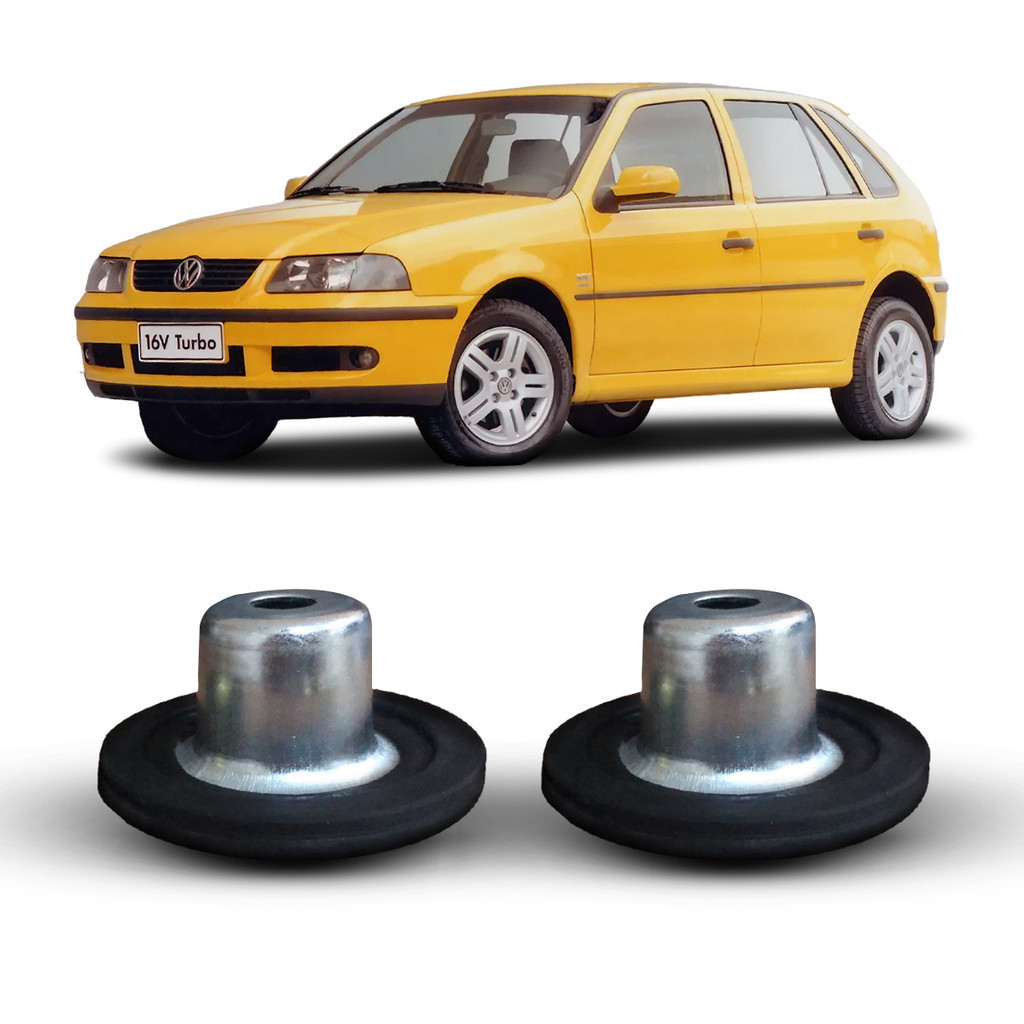 Par Kit Prato Calço Superior Mola Amortecedor Dianteiro Volks Gol G3 2000 2001 2002 2003 2004 2005