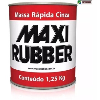 Massa Rapida Cinza 1,25 Kg  2ma001 Maxi Rubber em Oferta na Shopee