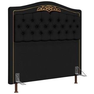 Cabeceira Cama Box Casal 140cm com Tachas Imperial J02 Sintético Preto - Mpozenato em Oferta na Shopee