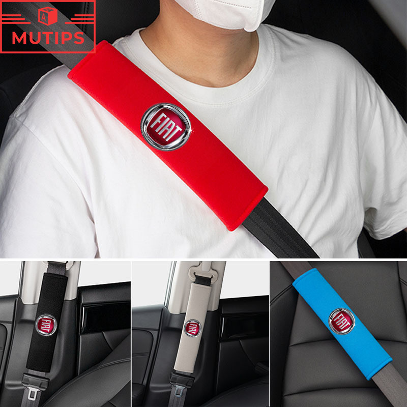 Fiat 2Pcs/Set Cobertura Do Cinto De Segurança Carro De Pelúcia Almofada Protetora De Ombro Para Uno Toro 500 Bravo Punto Palio Argo Stilo Strada Mob