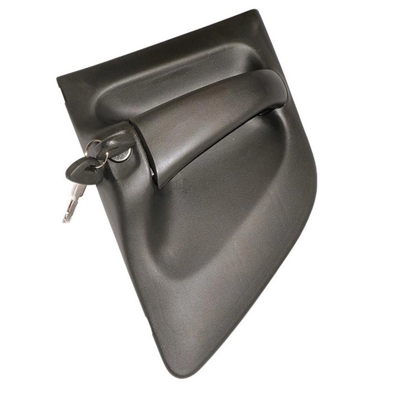 Maçaneta Externa Scania C/ Chave  / S4 / S5 - Esquerda Cor:Preto;Lado:Esquerdo