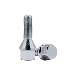 Parafuso de Roda Cromado Monza / Kadett 94/... / Astra M12x1,5x24,5 Jpgp C/16 Parafusos