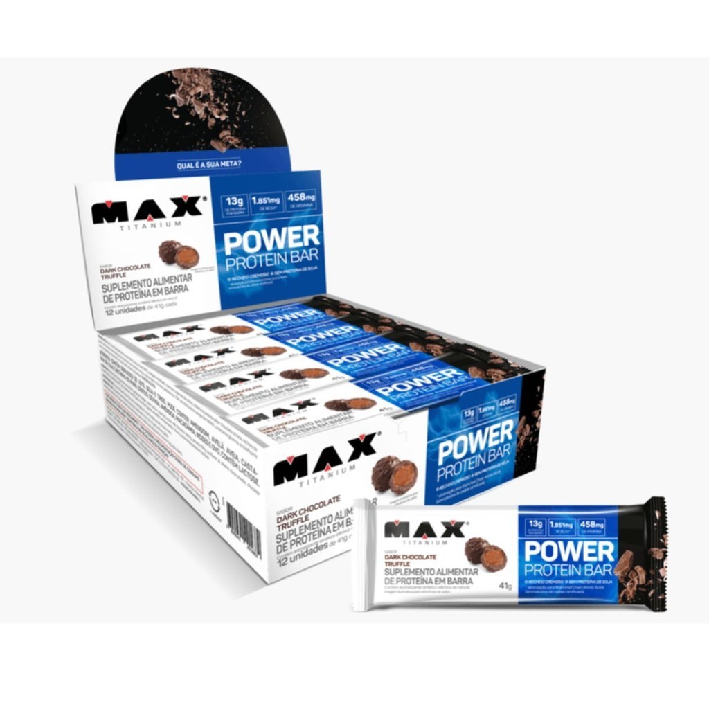 Protein Bar 41g Display com 12 und - Max Titanium