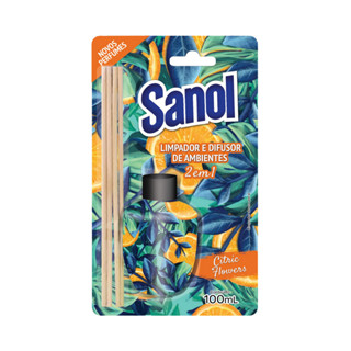 Limpador De Superficie 2 Em 1 Citric Flowers Sanol 100ml