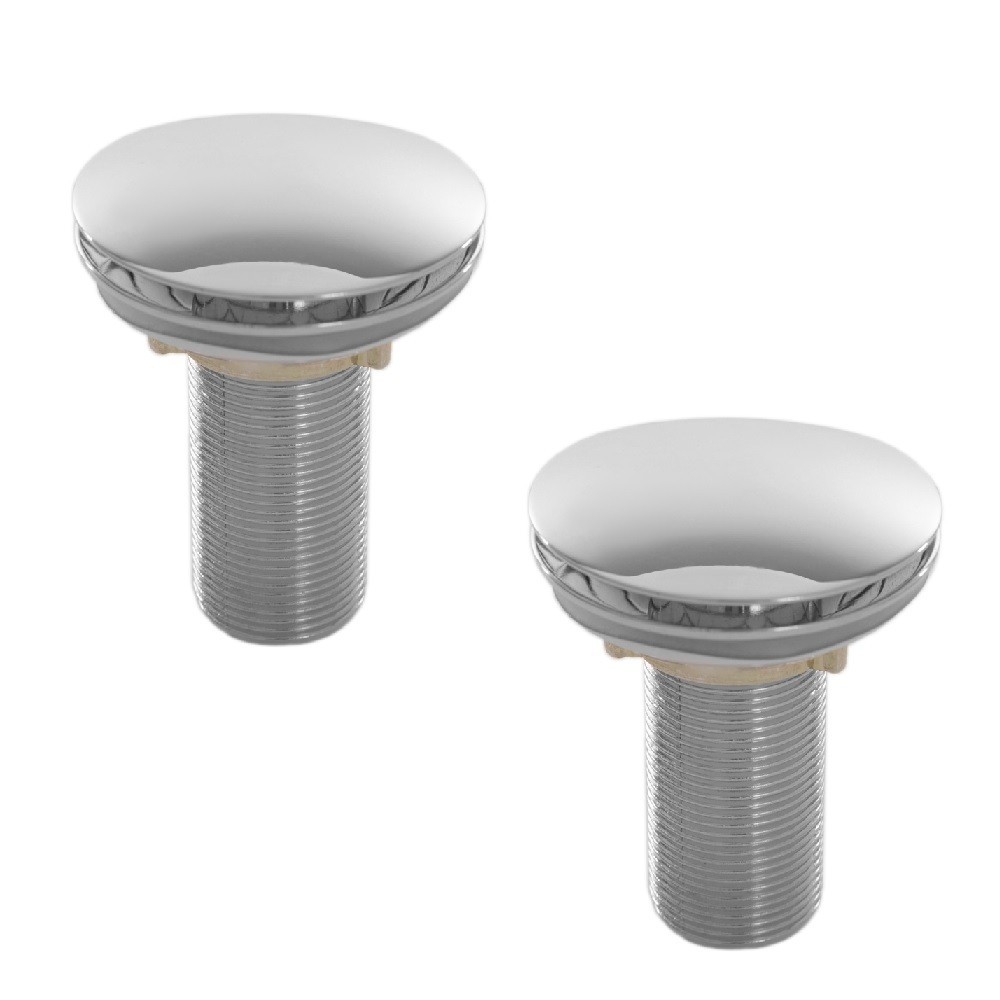 2 Válvulas Ralo Click Up Luxo Inteligente Inox Para Cuba Pia