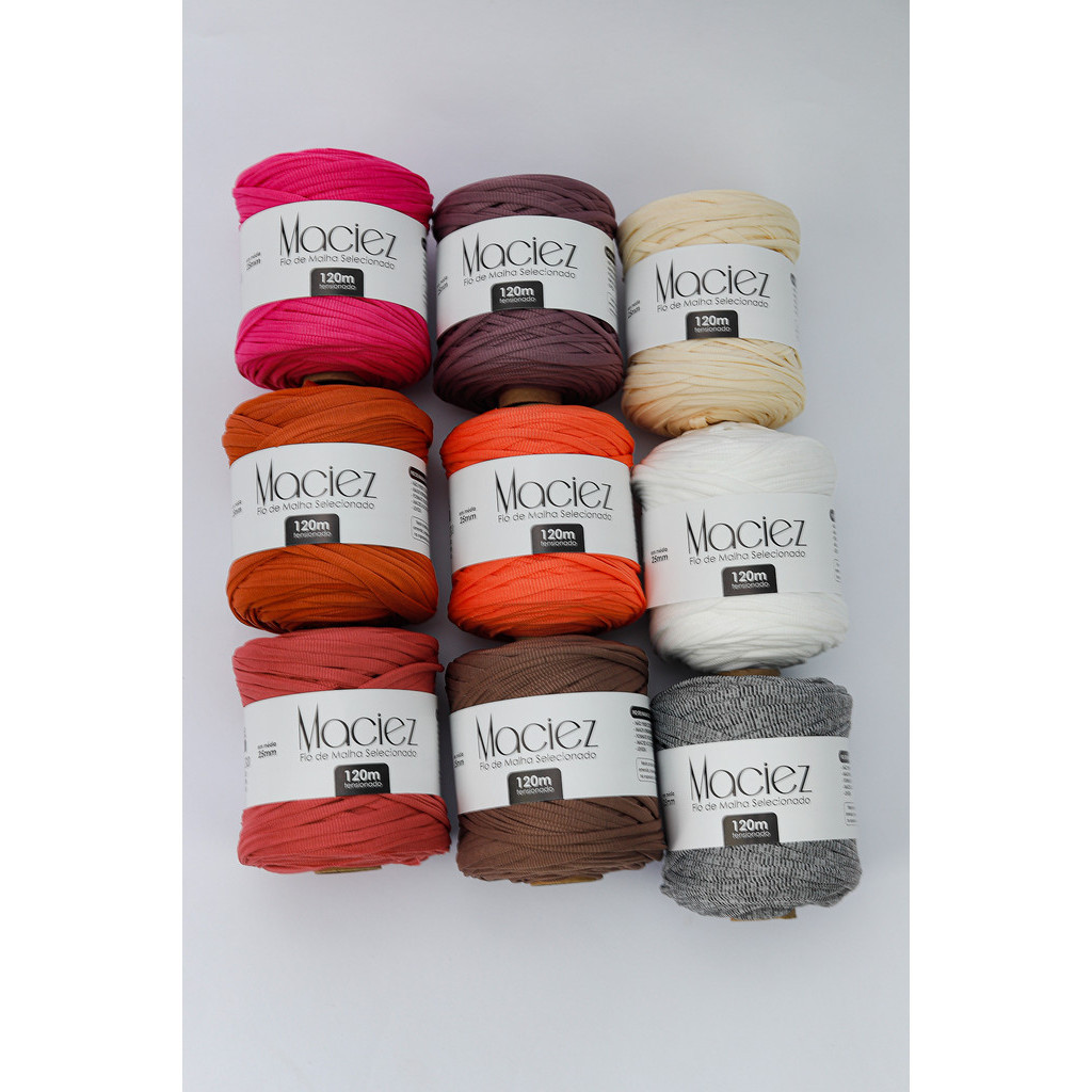 Fio De Malha Maciez 25mm - 120 Metros Diversas Cores em Oferta na Shopee
