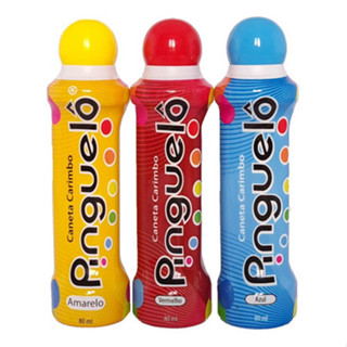 Kit 3 Caneta Carimbo Marcador De Bingo Pinguelô 80ml em Oferta na Shopee