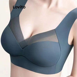 Lovito Bralette Básico Liso Casual Para Mulheres LNE50458