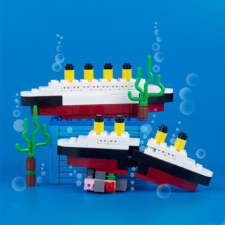 City Movie Titanic Ship Boat Toys for Children Modelo Blocos De Construção Kids Brinquedos Para Crianças Kit De Peças Cidades Titanics em Oferta na Shopee