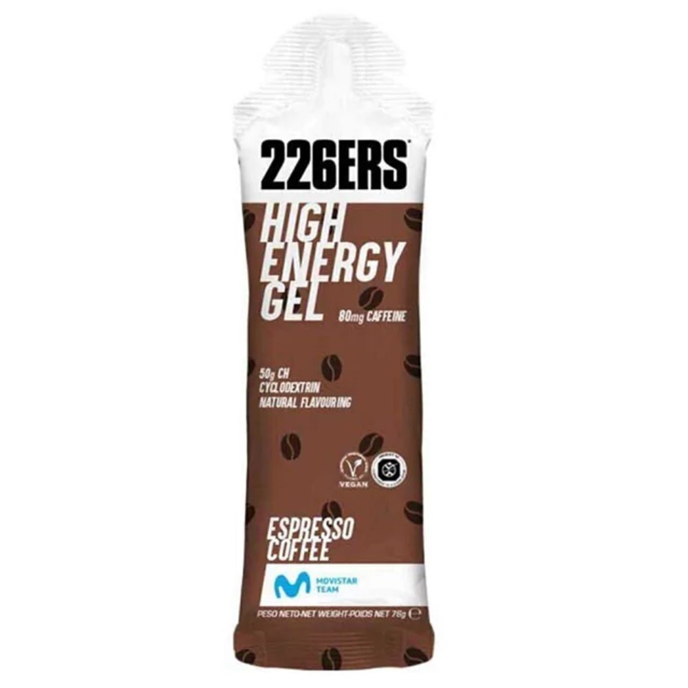 226ERS High Energy Gel Kit 10 sachês 76g Veg Espresso Coffee