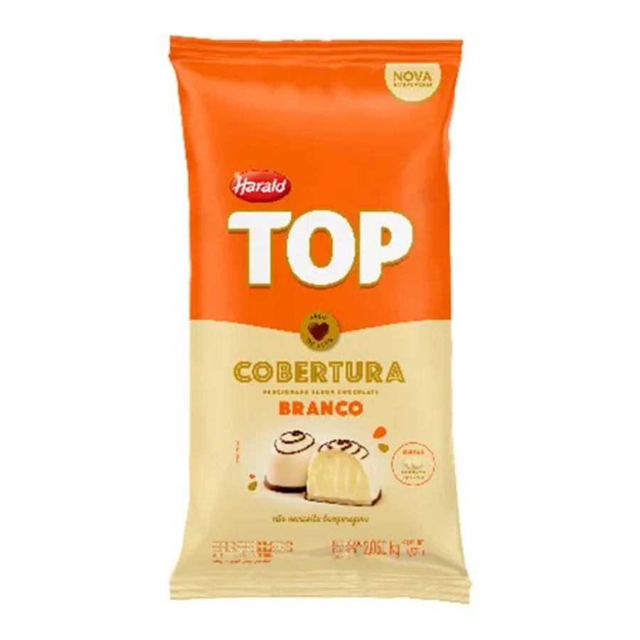 Cobertura em Gotas Choc Branco - TOP - 2,05kg - Harald - 01 unidade - Rizzo em Oferta na Shopee