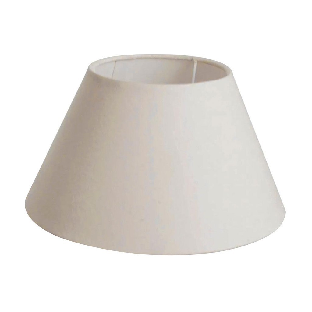 Cúpula Abajur luminaria 30x50x20cm tecido algodão soquete importado E27 Ref 25 Cor bege preto branco