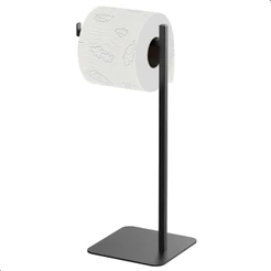 Porta Papel Higiênico de Chão Suporte Para Papel Nice Preto