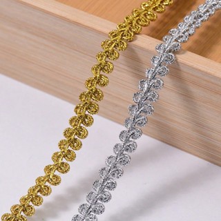 5/20 Metros Centopéia Trançada Ouro Prata Fita Guarnição De Renda-1 Mm De Largura , Opções Multicoloridas Para Artesanat em Oferta na Shopee