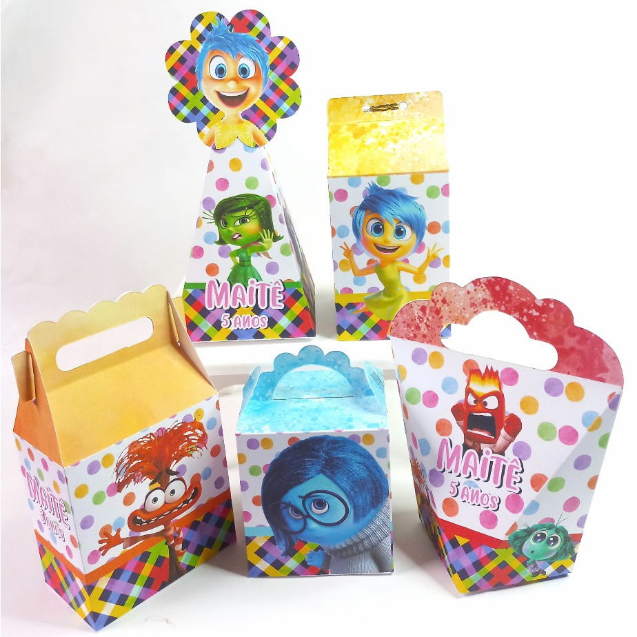 Personalizados Divertidamente 2 Lembrancinha Aniversário Kit Festa Infantil Pegue e Monte Decoração