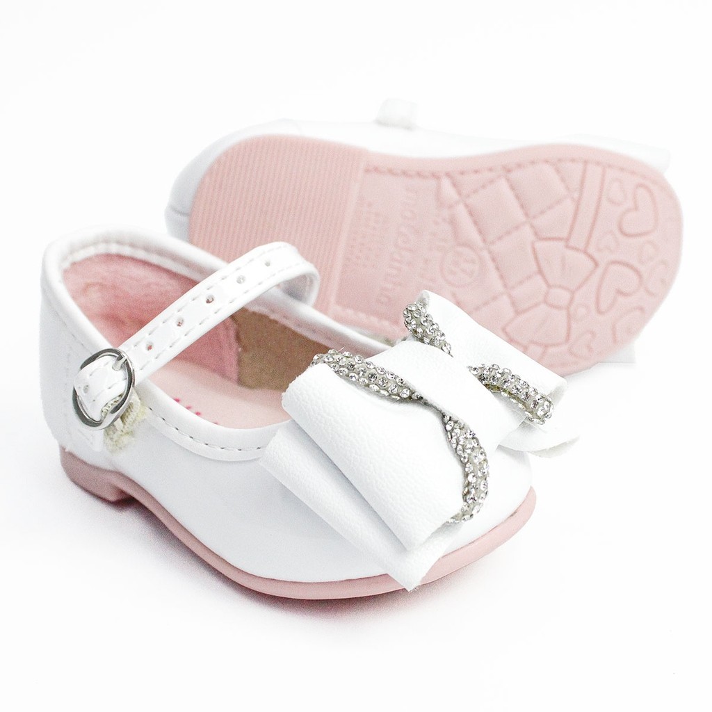 Detalhes do Sapatilha Baby Molekinha Infantil Strass Brilho Laço 2106
