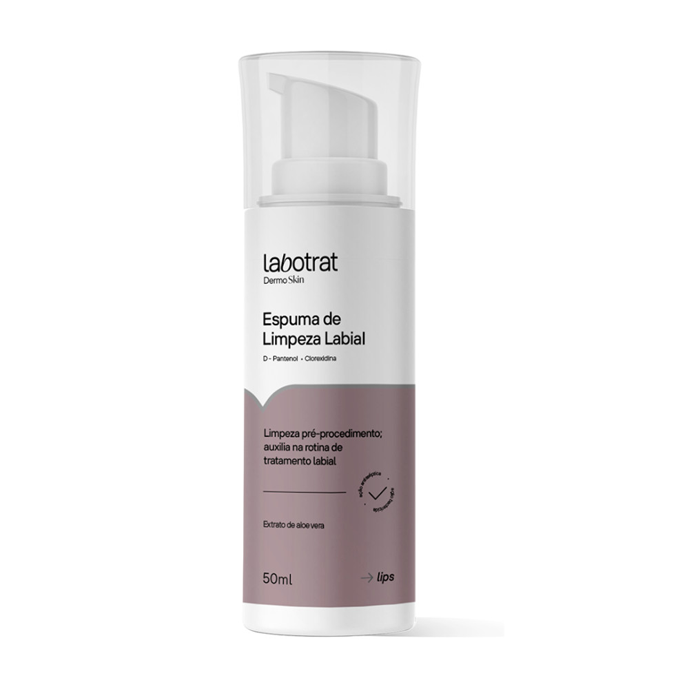 Espuma De Limpeza Labial D-Pantenol Hidrata Labotrat 50ml em Oferta na Shopee