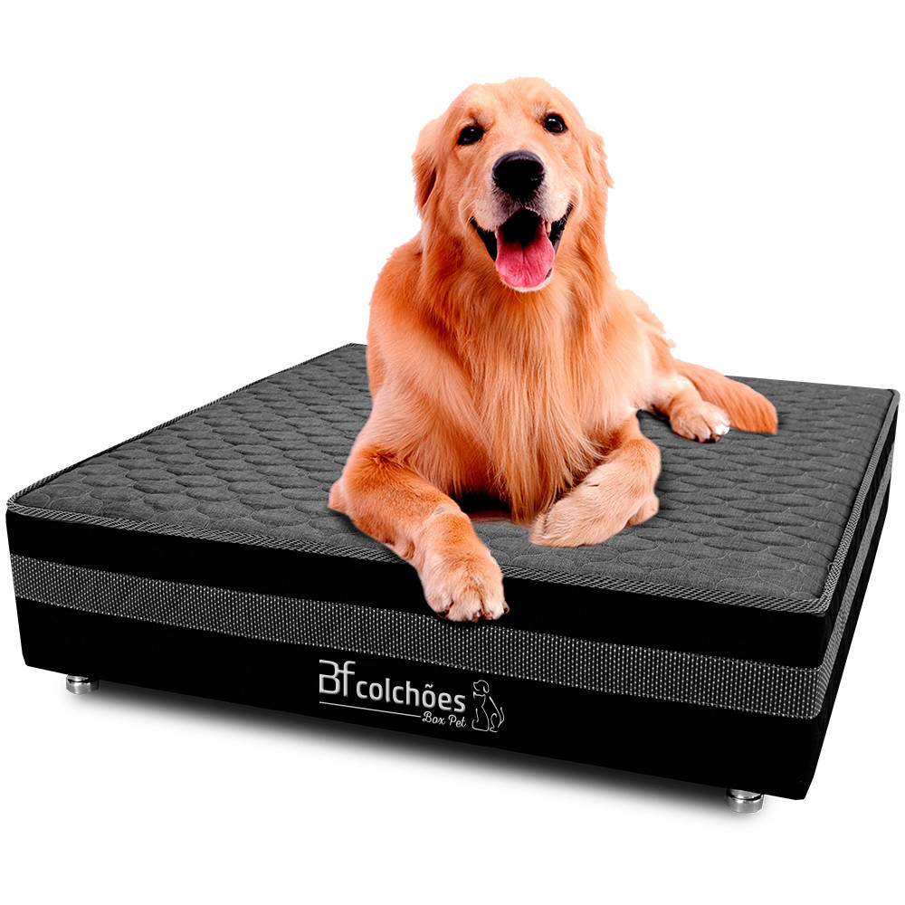 Cama Box Pet Bordado Matelassê Lençol Impermeável Para Cachorros e Gatos 100x100x24cm - Bf Colchões em Oferta na Shopee