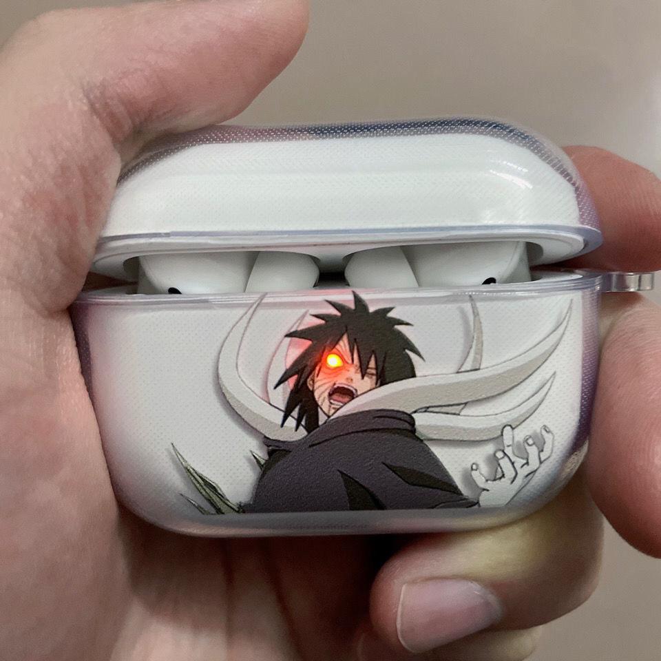 Capa protetora Naruto Uchiha com solo Para Apple airpods 1 2 3 pro 2 fone de ouvido caso 4 geração 2 geração 3 geração