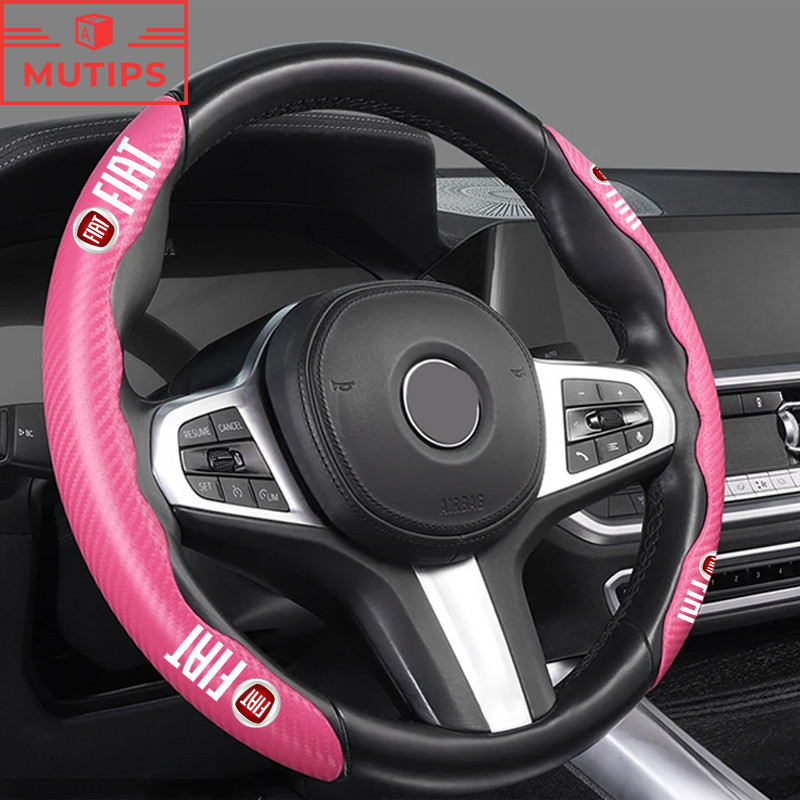 Fiat Carro De Fibra De Carbono Capa Protetora Do Volante Protetor Sem Escorregamento Para Uno Toro 500 Bravo Punto Palio Argo Stilo Strada Mobi