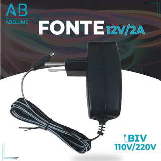 Fonte de Energia Alimentação Adaptadora 12V Bivolt 110V-220V em Oferta na Shopee