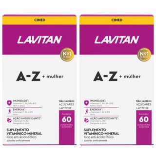 Kit 2 Lavitan A-z Vit + Mulher 60 Cápsulas Cimed