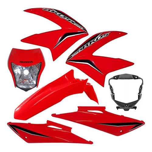 Carcaça Interna Farol Kit Carenagem Bros 150 2013 2014 em Oferta na Shopee