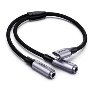 Cabo de Áudio Ugreen AV144 Usb Tipo C Macho para 3,5mm Fêmea 25cm em Oferta na Shopee