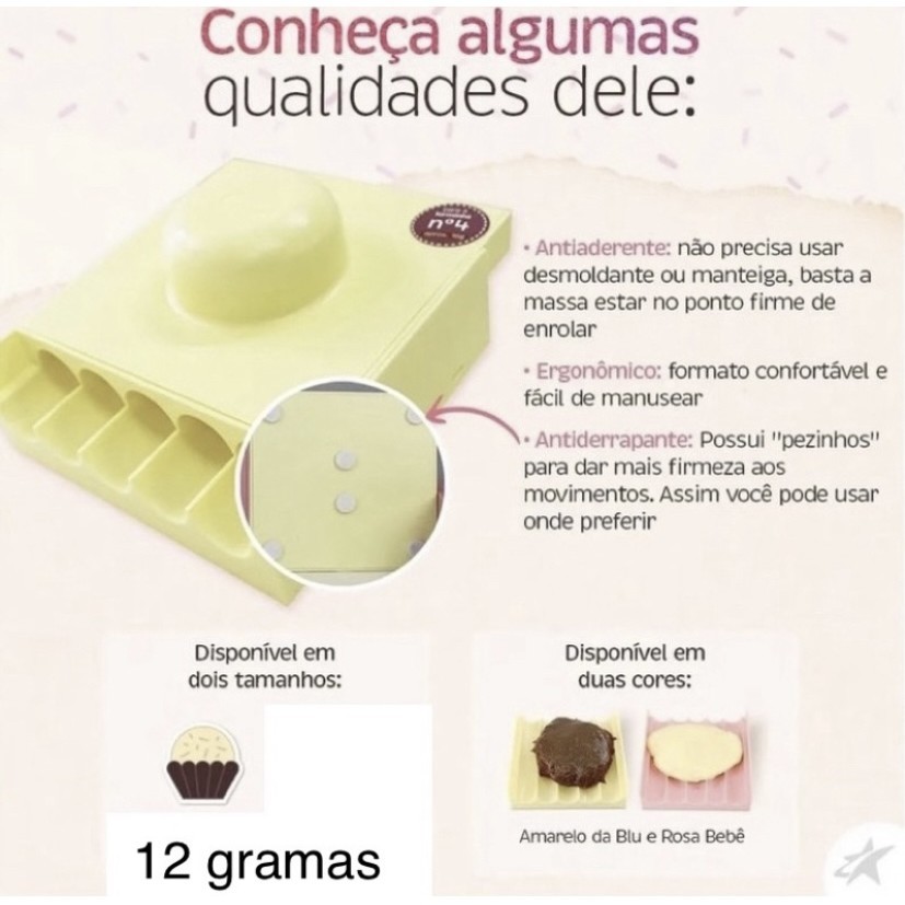 Enrolador De Doces Amarelo (12G) - (Blue Star) em Oferta na Shopee