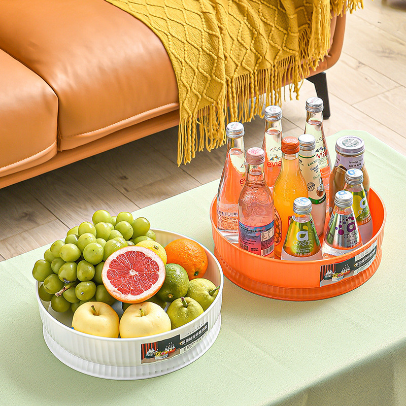 Organizador De Giratório 360º Armazenamento Rack Fácil Para Frutas Temperos Maquiagem Cesta Casa Em Cozinha Banheiro Quarto Caixa Multiuso Com 4 Pe em Oferta na Shopee