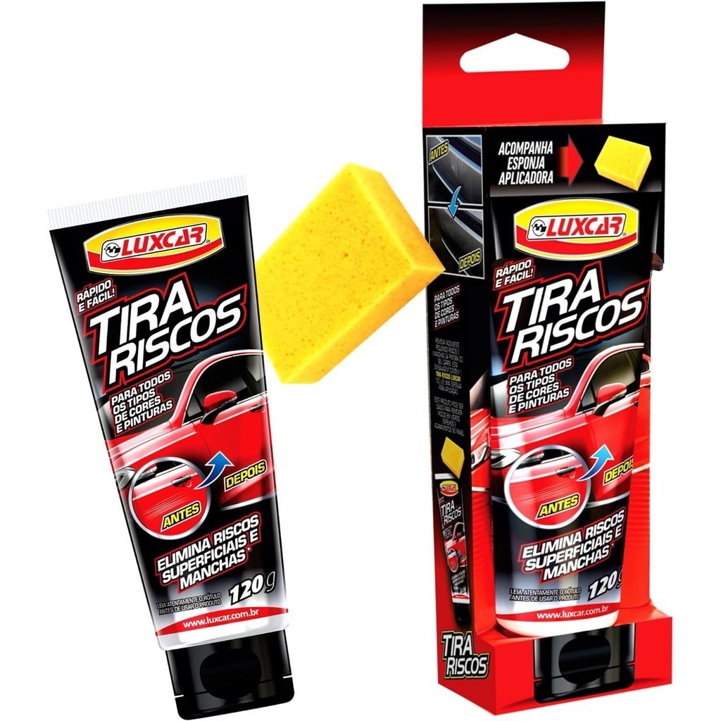 Elimina Riscos 120g Luxcar Remove E Tira Riscos Superficiais Motos Carros Barcos em Oferta na Shopee