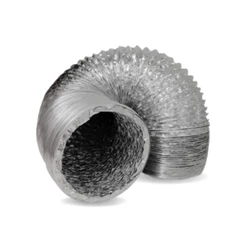 1 Metro Tubo Flexível Aluminizado 6 Polegadas para conexão de 150mm Rolo Duto