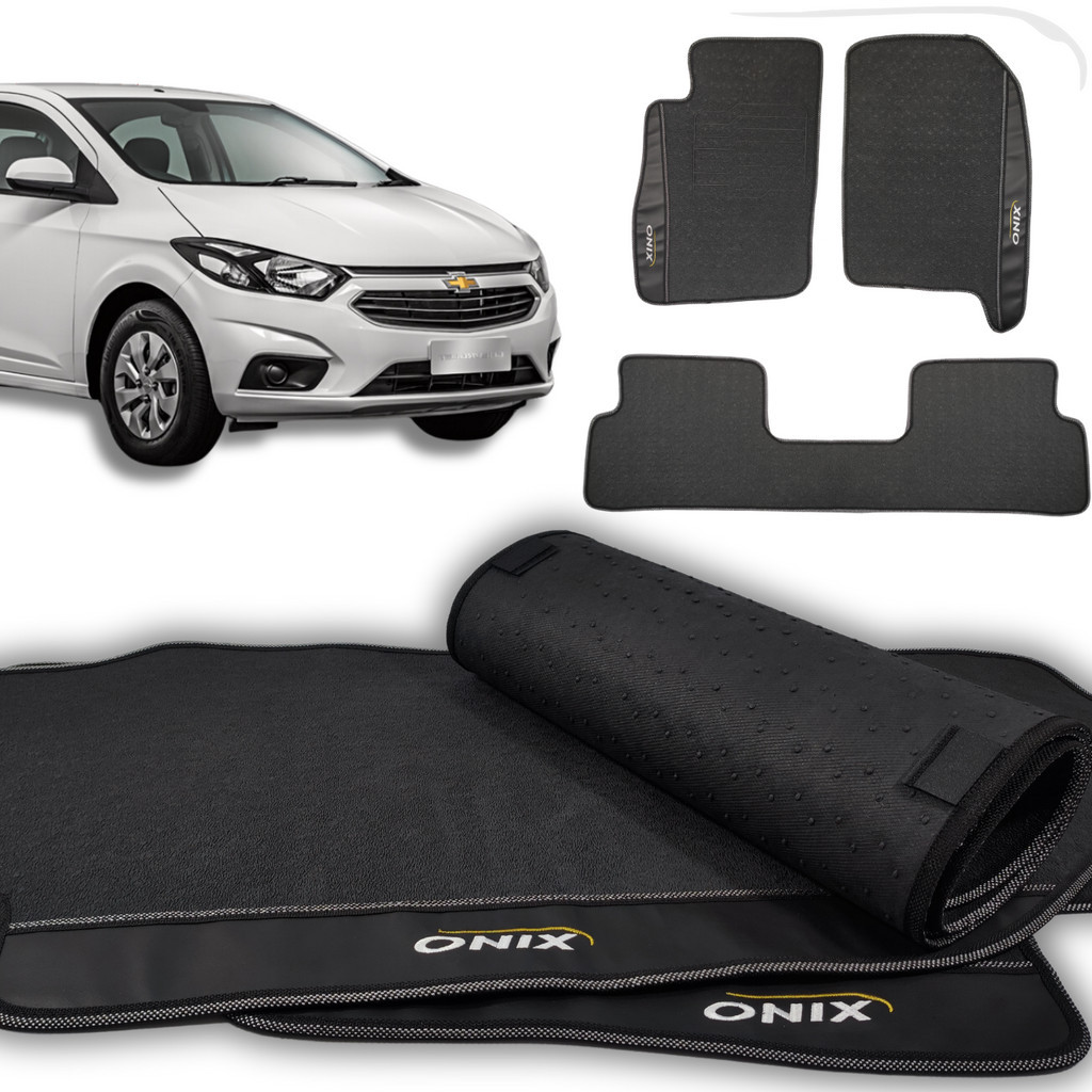 Tapete Borracha Onix Lt 2012 2013 2014 2015 2016 2017 Sob Medida Linha Premium Impermeável