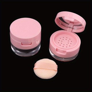 1 Pcs 3g/5g Caixa De Pó Portátil Vazia Com Sifter Cosmetic Mirror Loose Travel Makeup Jarro em Oferta na Shopee