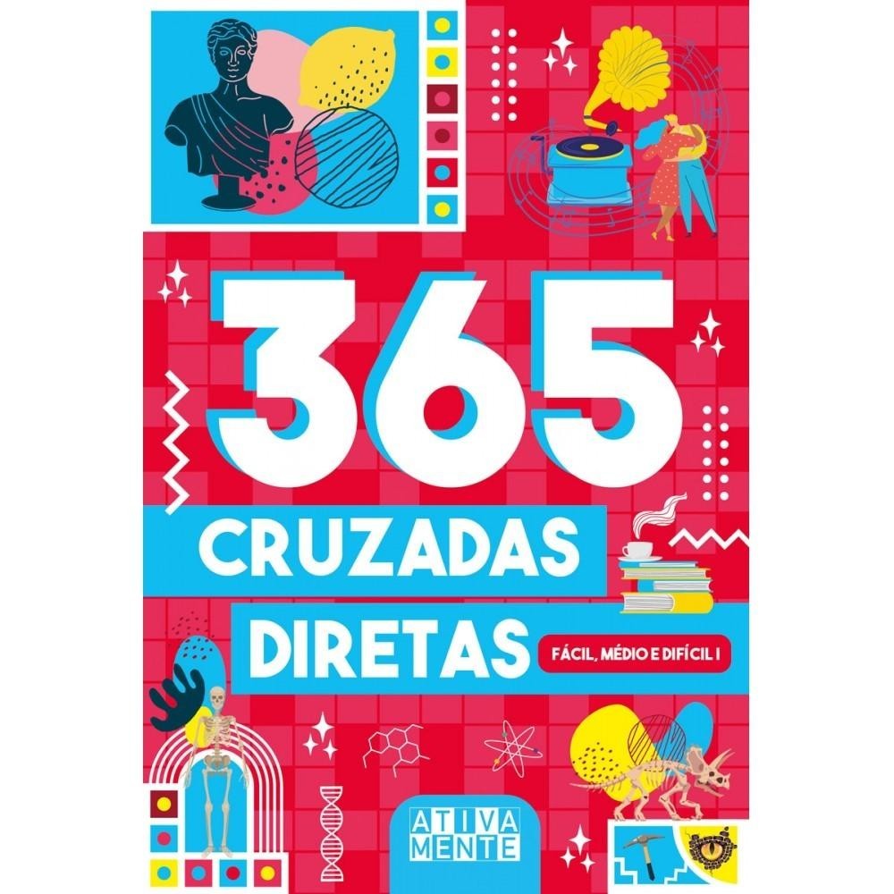 Livro 365 cruzadas diretas - fácil, médio e difícil I em Oferta na Shopee