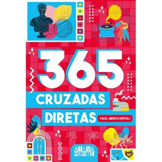 Livro 365 cruzadas diretas - fácil, médio e difícil I em Oferta na Shopee