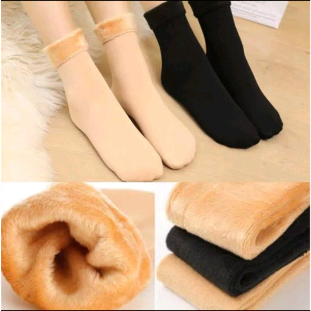 Kit 5 Pares de Meias Térmica Flanelada Inverno sem costura flexivél