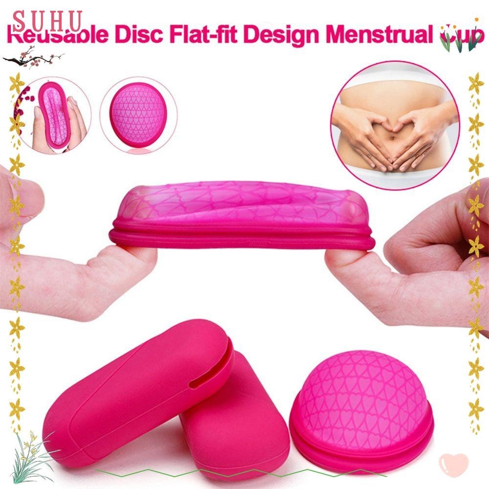 SUHU Disco Menstrual Design Flat-fit Para Ferramentas De Cuidados Com A Mulher Período