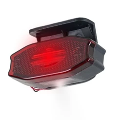 Lanterna Lateral Carreta LED Exclusive Vermelha com Vigia com Suporte com Fio 12V 24V