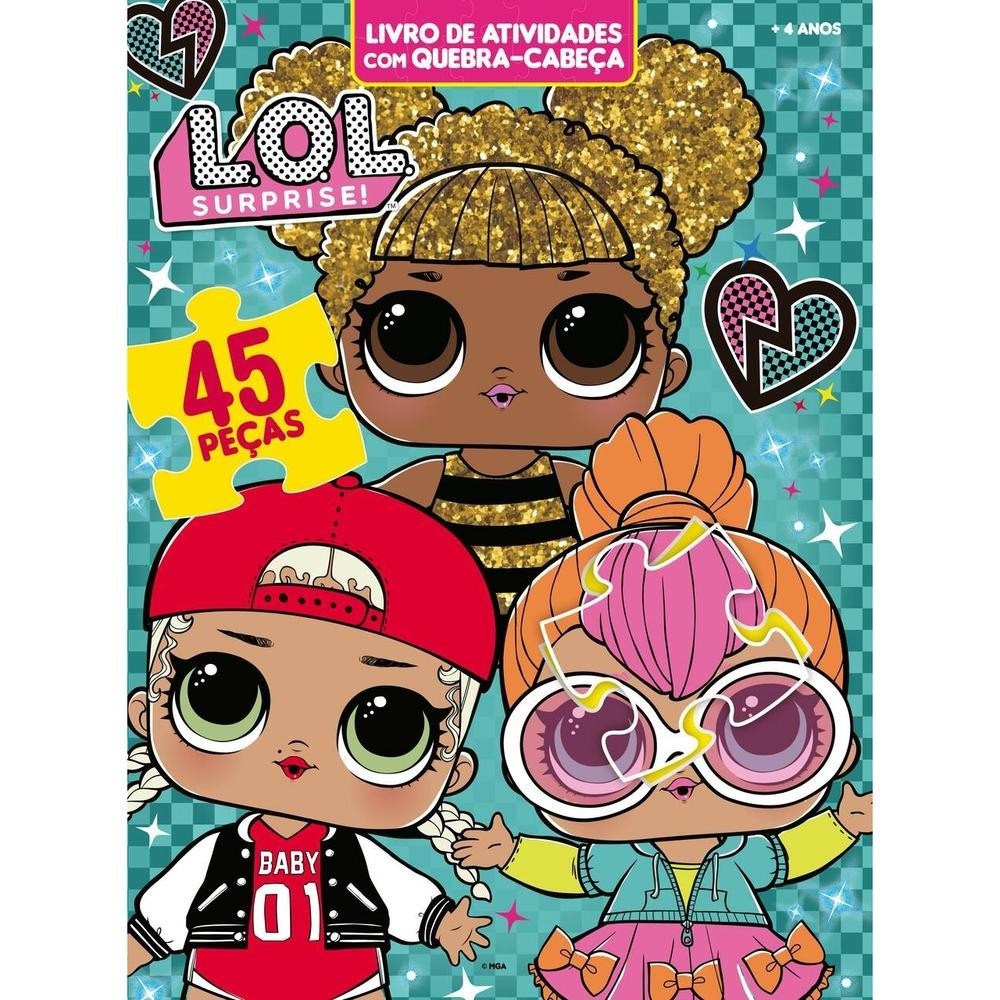 LOL Surprise Livro de Atividades com Quebra-Cabeça