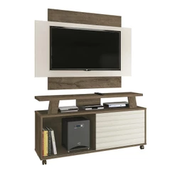 Conjunto Rack e Painel Rivera Sala para TV até 50 Polegadas
