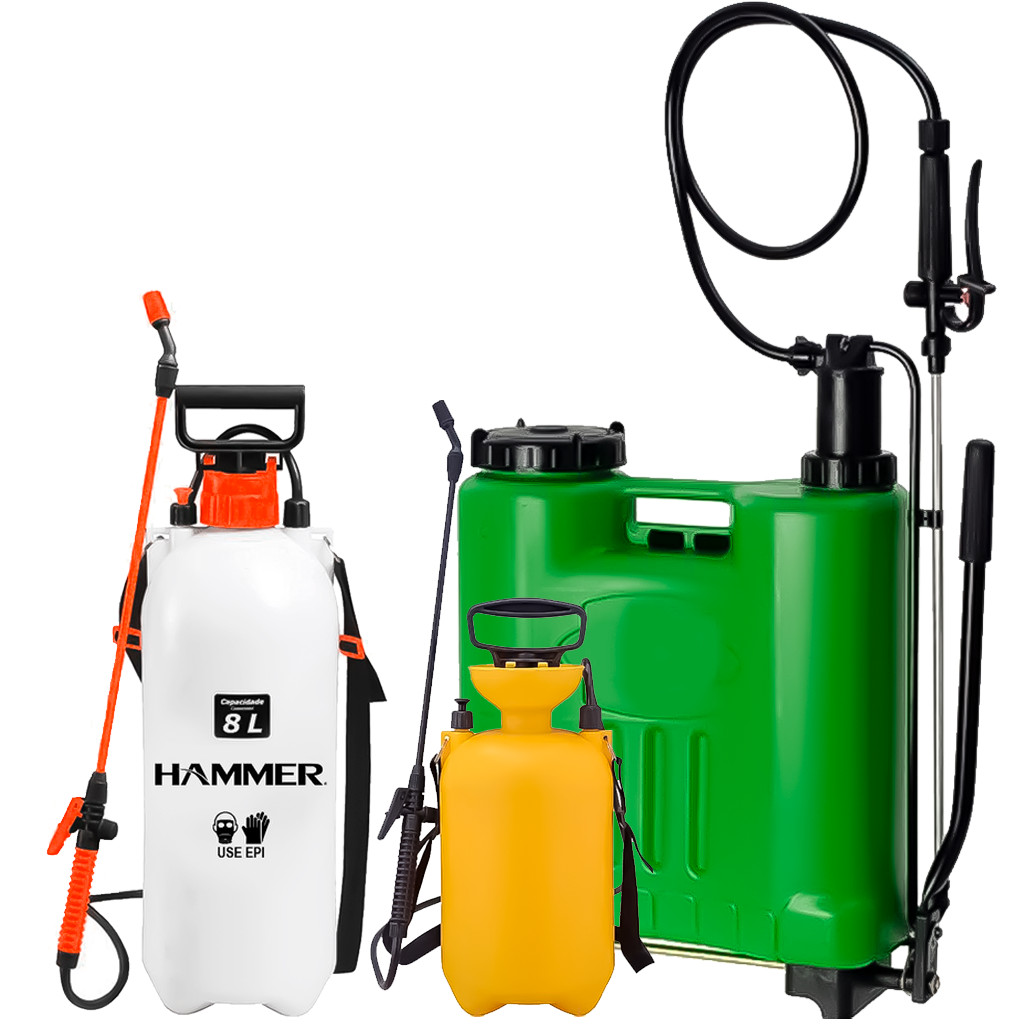 Pulverizador Borrifador Manual 5 - 8 - 20 Litros Alta Pressão Jardim Horta Para Uso Geral A Escolha em Oferta na Shopee