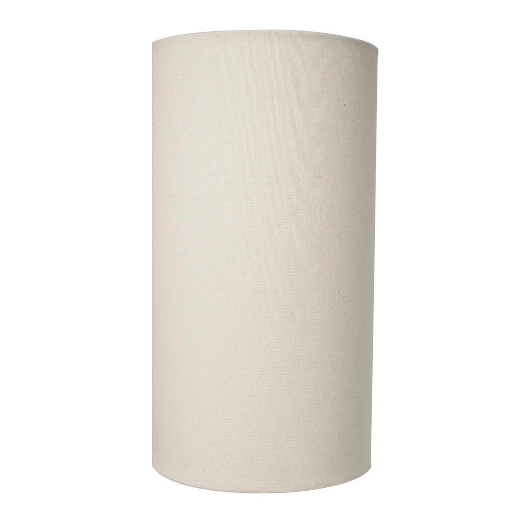 Imagem Cúpula de Abajur luminária 13x13x21cm Tecido Algodão Soquete Nacional Cor Bege, Branco Preto Ref 82