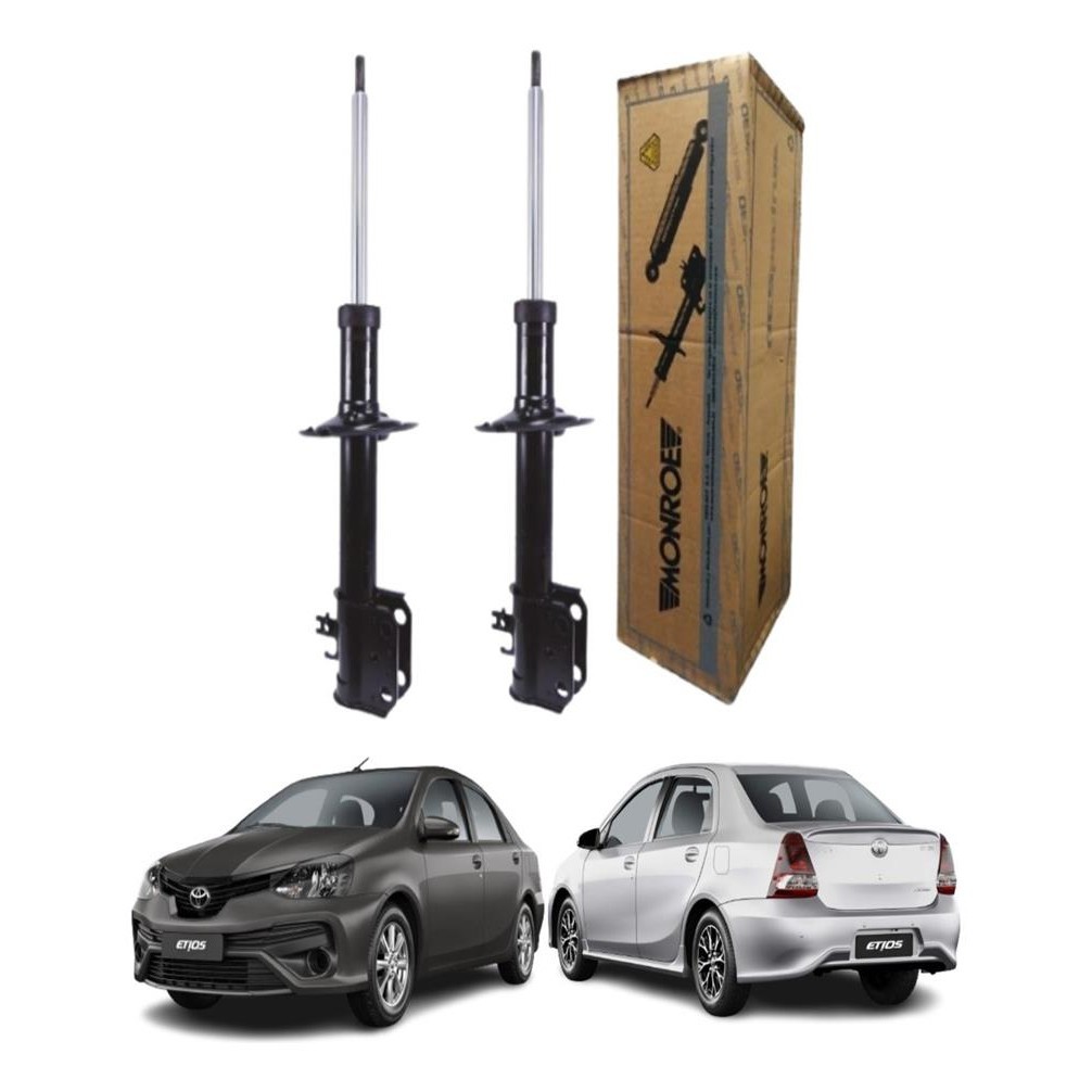 Par Amortecedor Dianteiro Toyota Etios 1.3 e 1.5 2013 2014 2015 2016 2017 2018 2019 2020 2021 Original MONROE