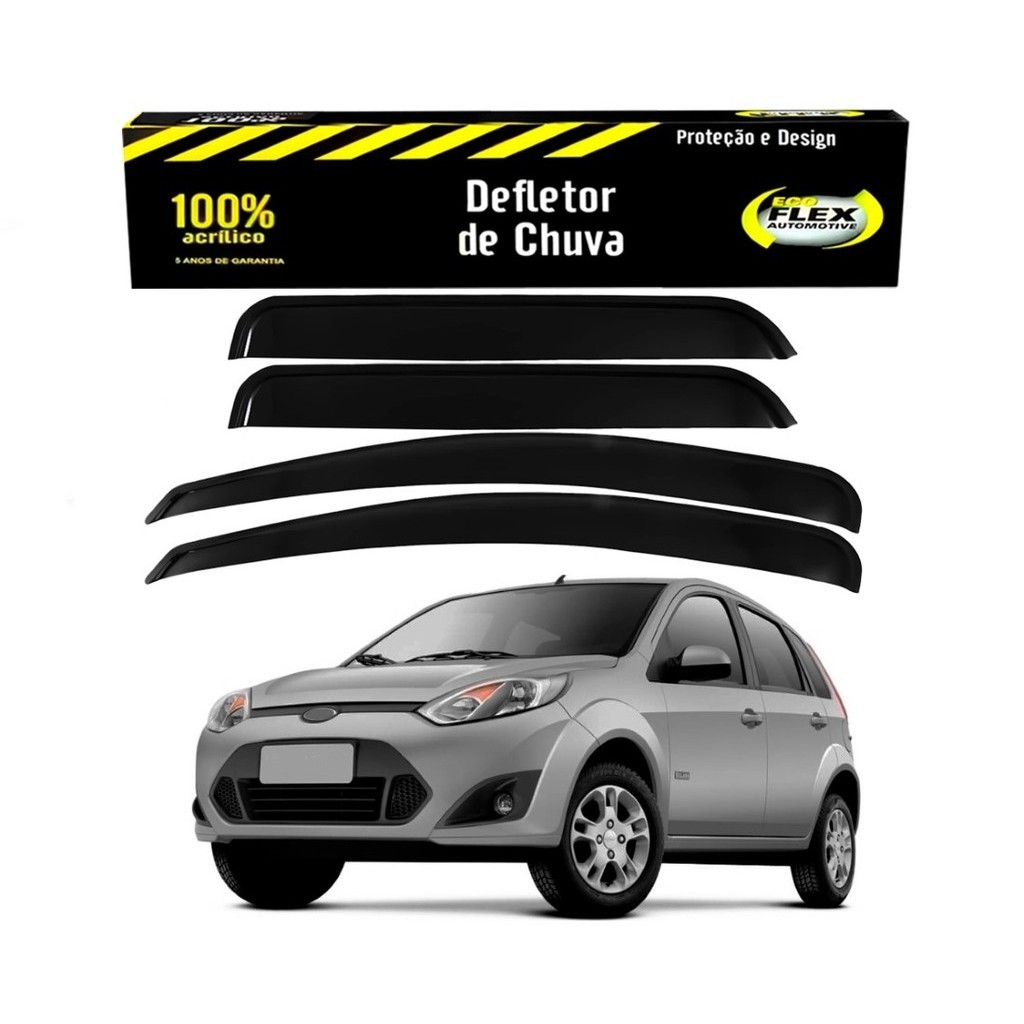 CALHA DEFLETOR CHUVA FORD FIESTA 1.0 4 PORTAS 1.6 4 PORTAS 2011 A 2014 - Spare Parts and Accessories for Vehicles