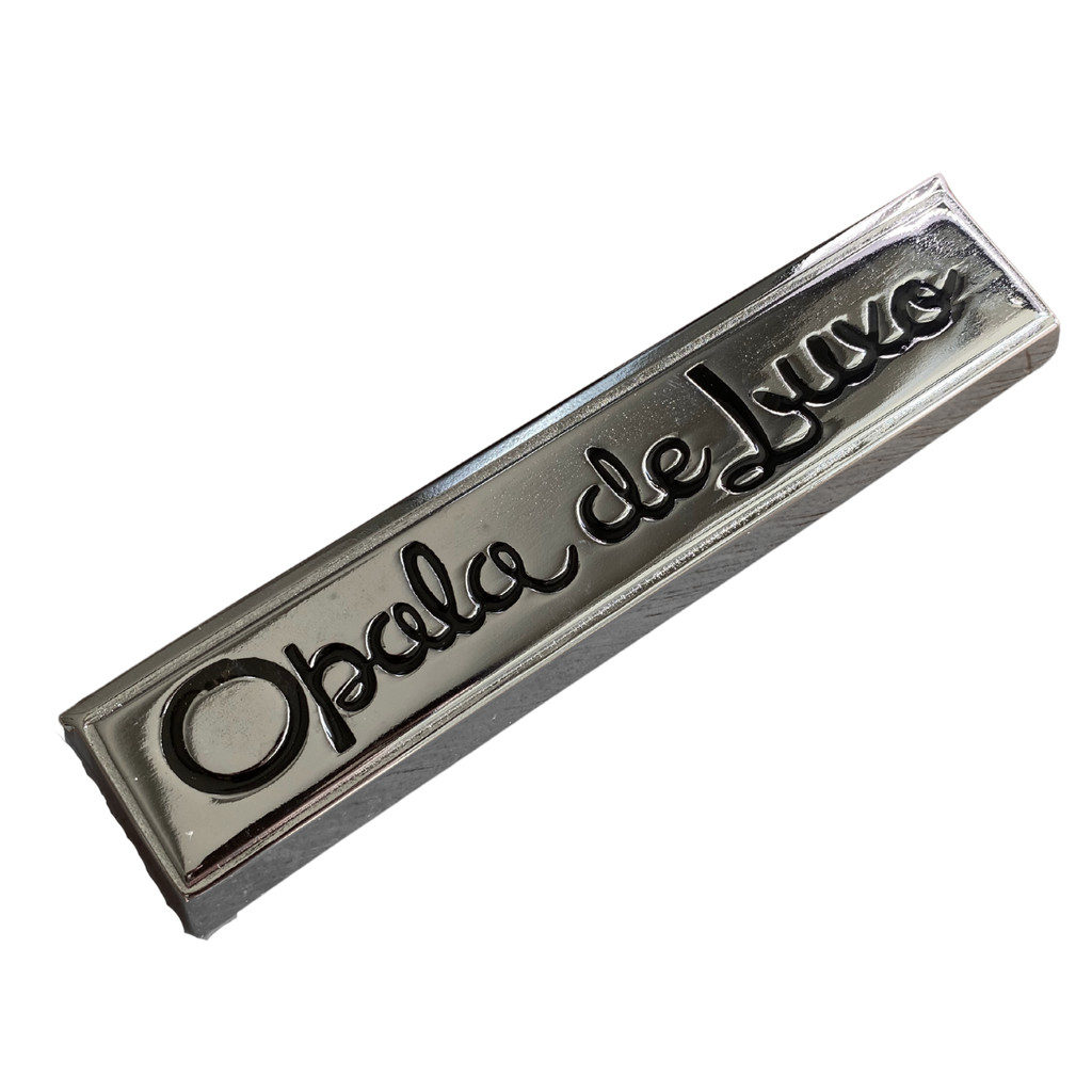 EMBLEMA PLAQUETA DE LUXO OPALA 1972 ATÉ 1979 PARALAMA - PREMIUM