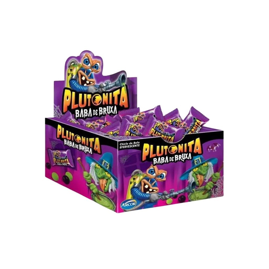 Chiclete Plutonita Baba de Bruxa - Arcor - Caixa c/36