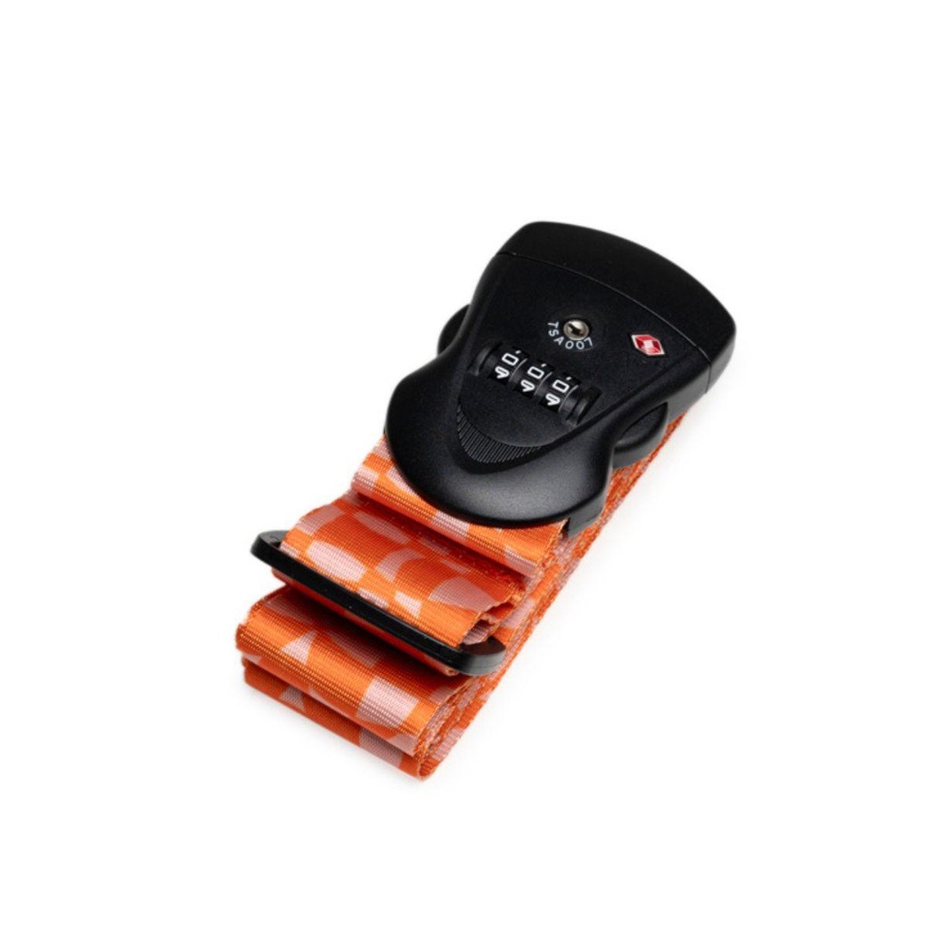 Cinta para Mala com Buckle de Cadeado Laranja e Rosa em Oferta na Shopee